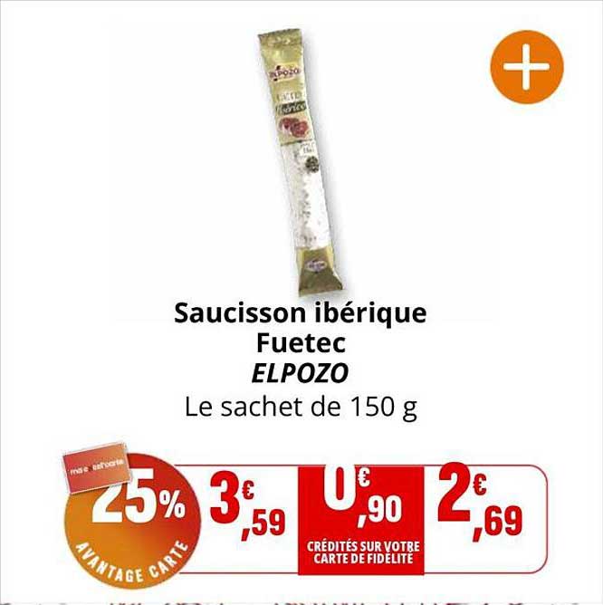 Saucisson ibérique Fuetec ELPOZO