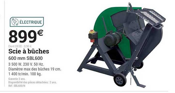 Scie à bûches 600 mm SBL600