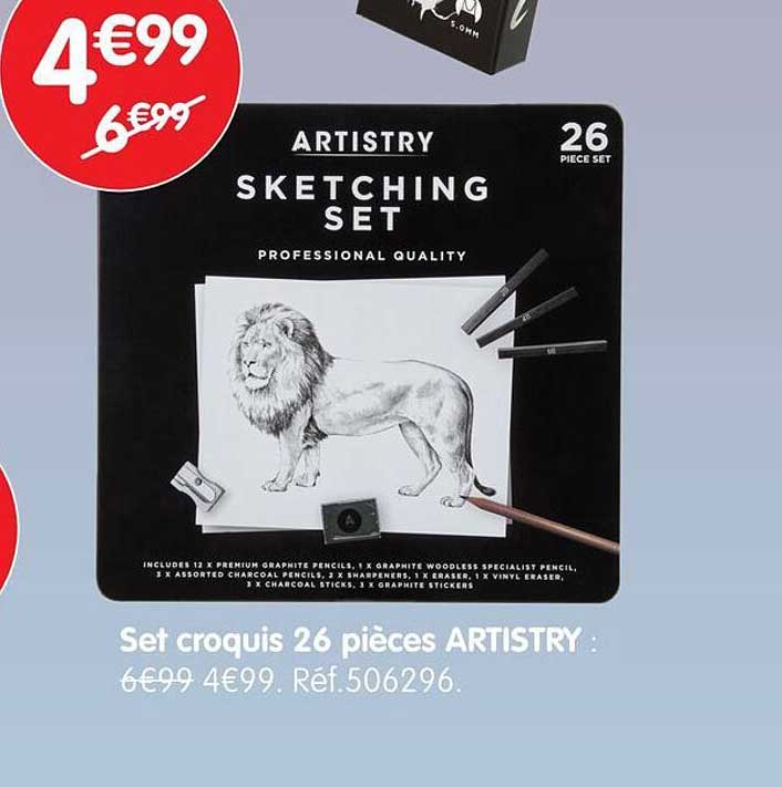Set croquis 26 pièces ARTISTRY