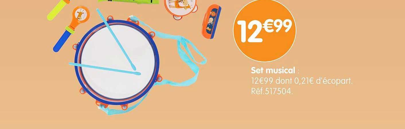 Set musical : 12€99 dont 0,21€ d'écopart.