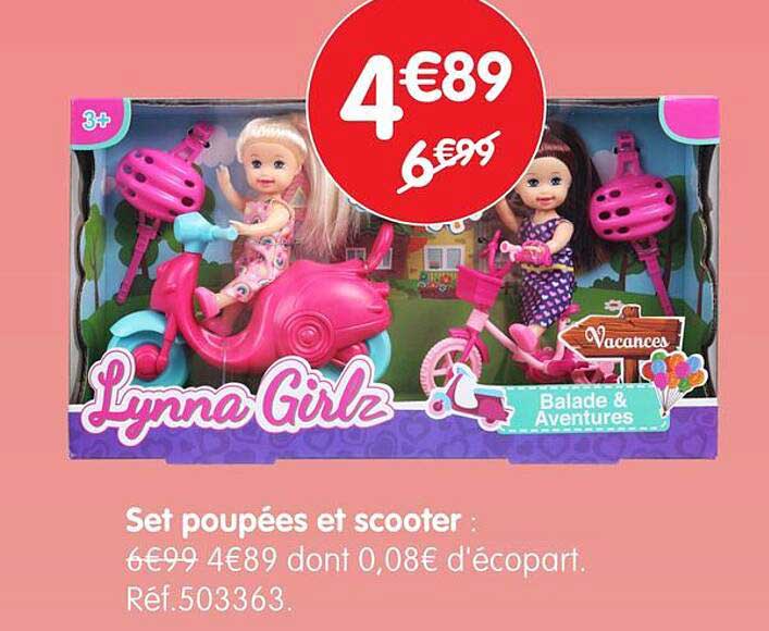 Set poupées et scooter