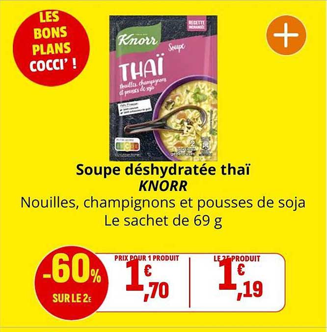 Soupe déshydratée thaï KNORR