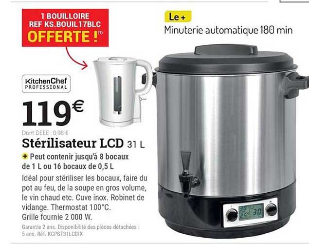 Stérilisateur LCD 31 L