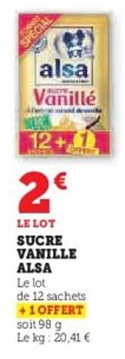 SUCRE VANILLE ALSA