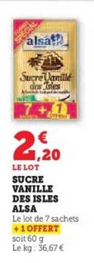 SUCRE VANILLE DES ISLES ALSA