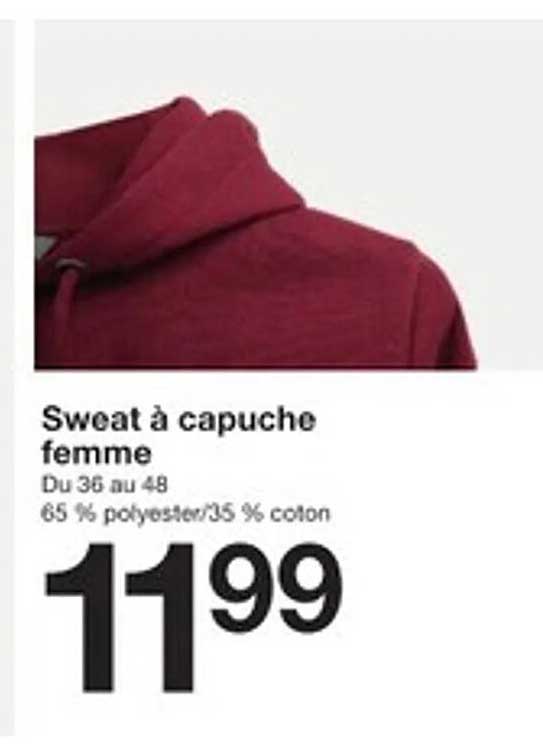 Sweat à capuche femme