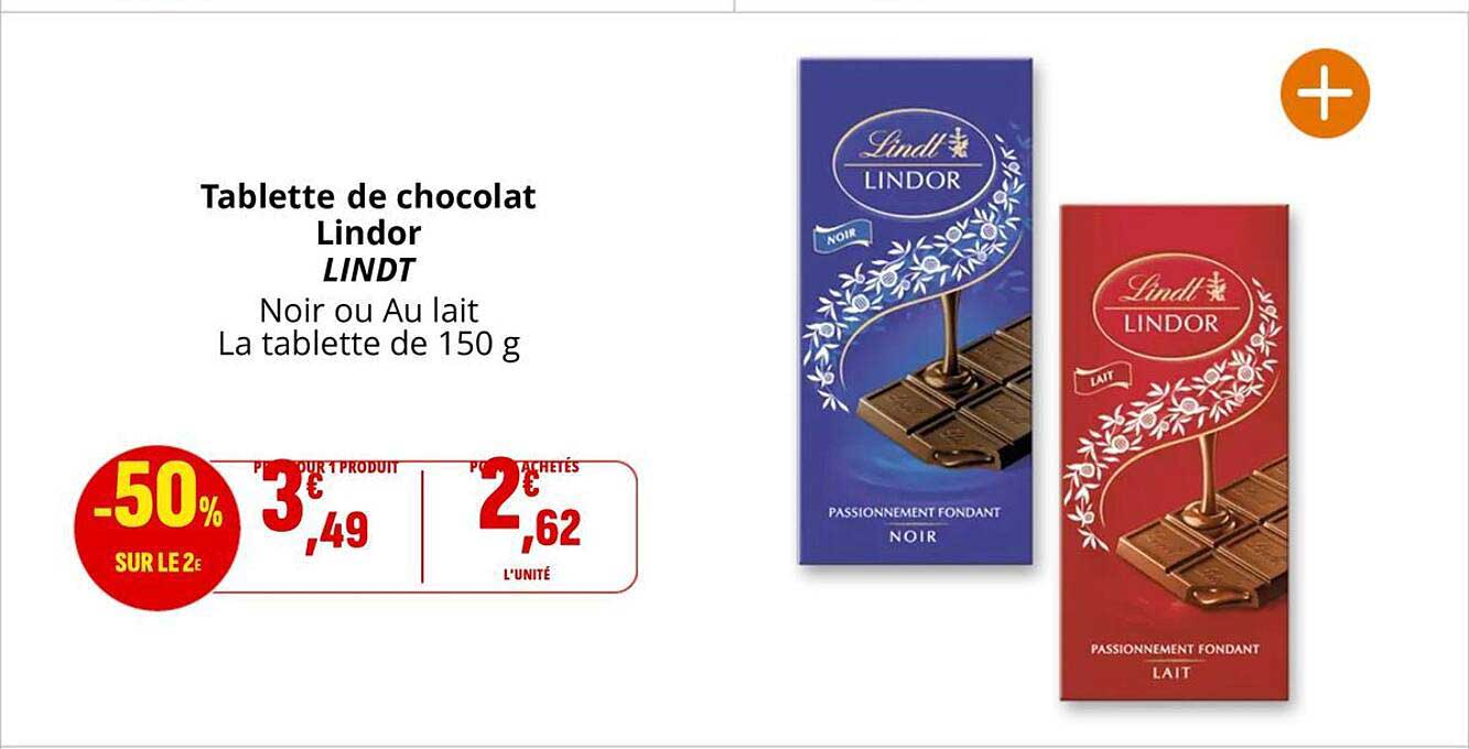 Tablette de chocolat Lindor