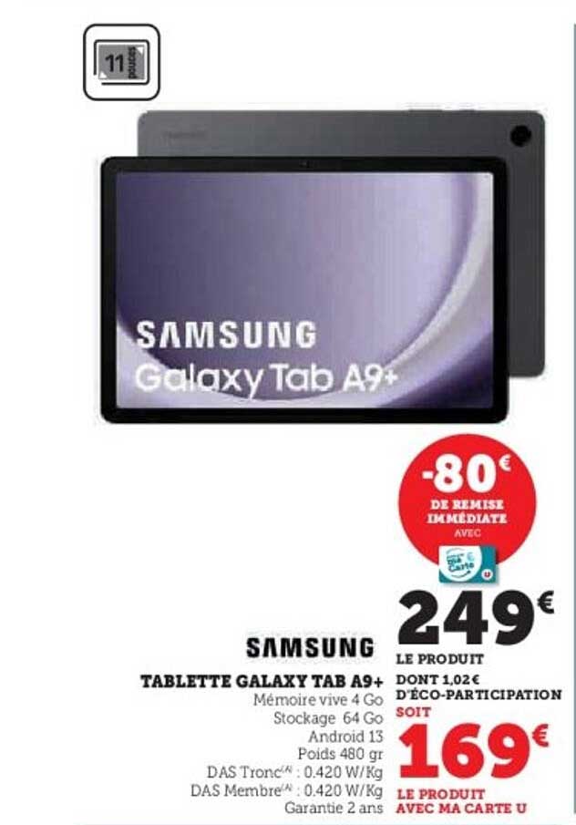 TABLETTE GALAXY TAB A9+