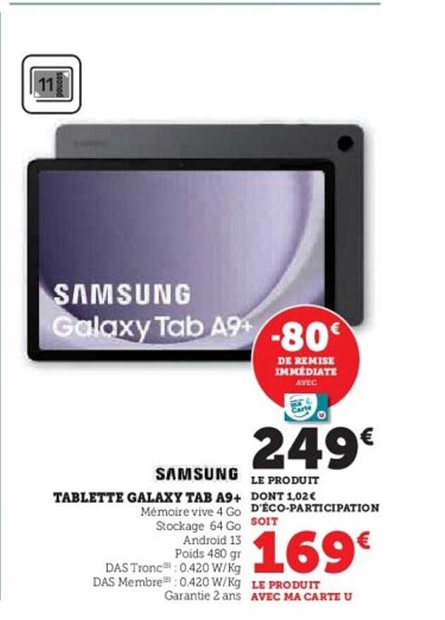TABLETTE GALAXY TAB A9+