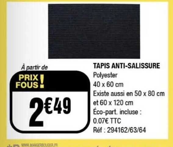 TAPIS ANTI-SALISSURE