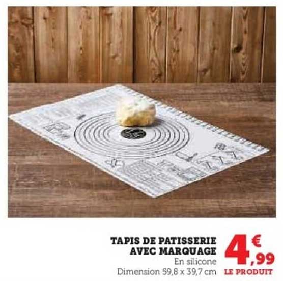 TAPIS DE PATISSERIE AVEC MARQUAGE