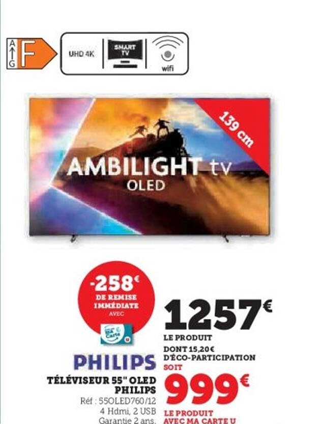 Téléviseur 55" OLED Philips