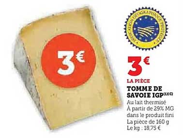 TOMME DE SAVOIE IGP