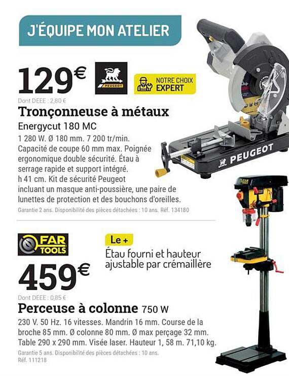 Tronçonneuse à métaux Energycut 180 MC