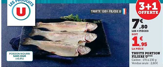 TRUITE 100% FILIÈRE U