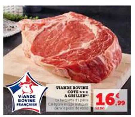 VIANDE BOVINE COTE À GRILLER
