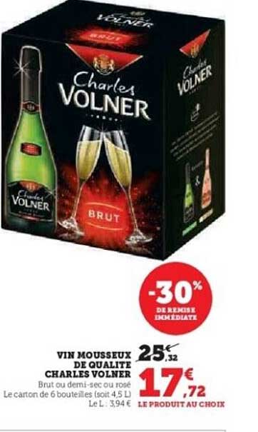 VIN MOUSSEUX DE QUALITE CHARLES VOLNER