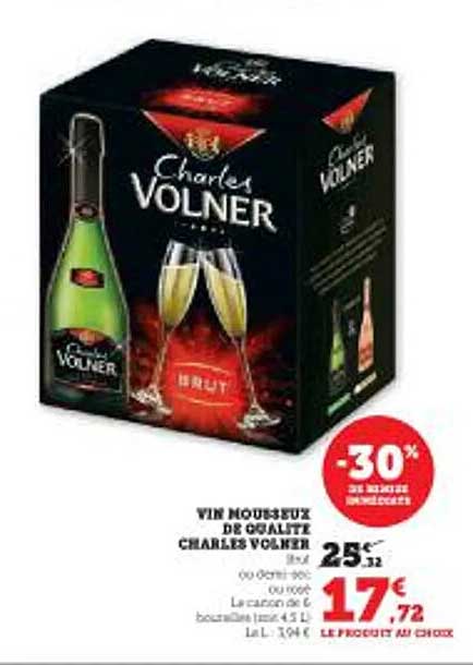 VIN MOUSSEUX DE QUALITÉ CHARLES VOLNER