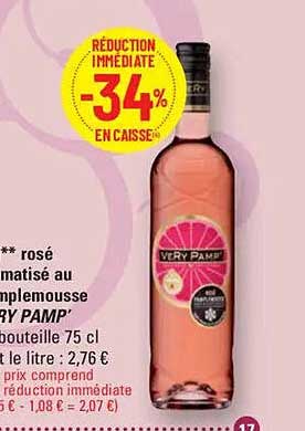 VINS ROSE PAILLETTES AU SIMPLEMOUSSE 'VERY PAMP'