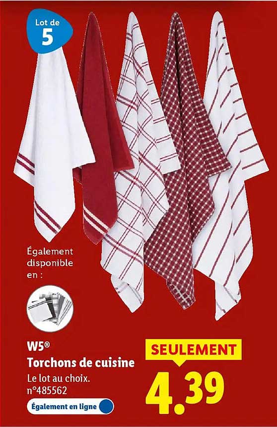W5® Torchons de cuisine