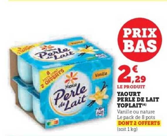 Yaourt Perle de Lait Yoplait