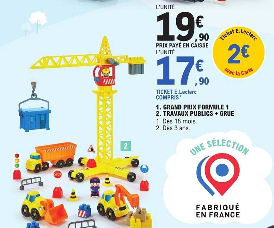 1. GRAND PRIX FORMULE 1 2. TRAVAUX PUBLICS + GRUE