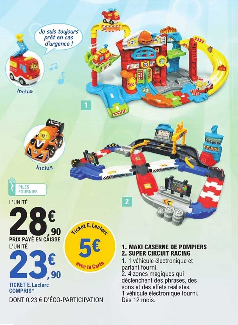 1. MAXI CASERNE DE POMPIERS 2. SUPER CIRCUIT RACING