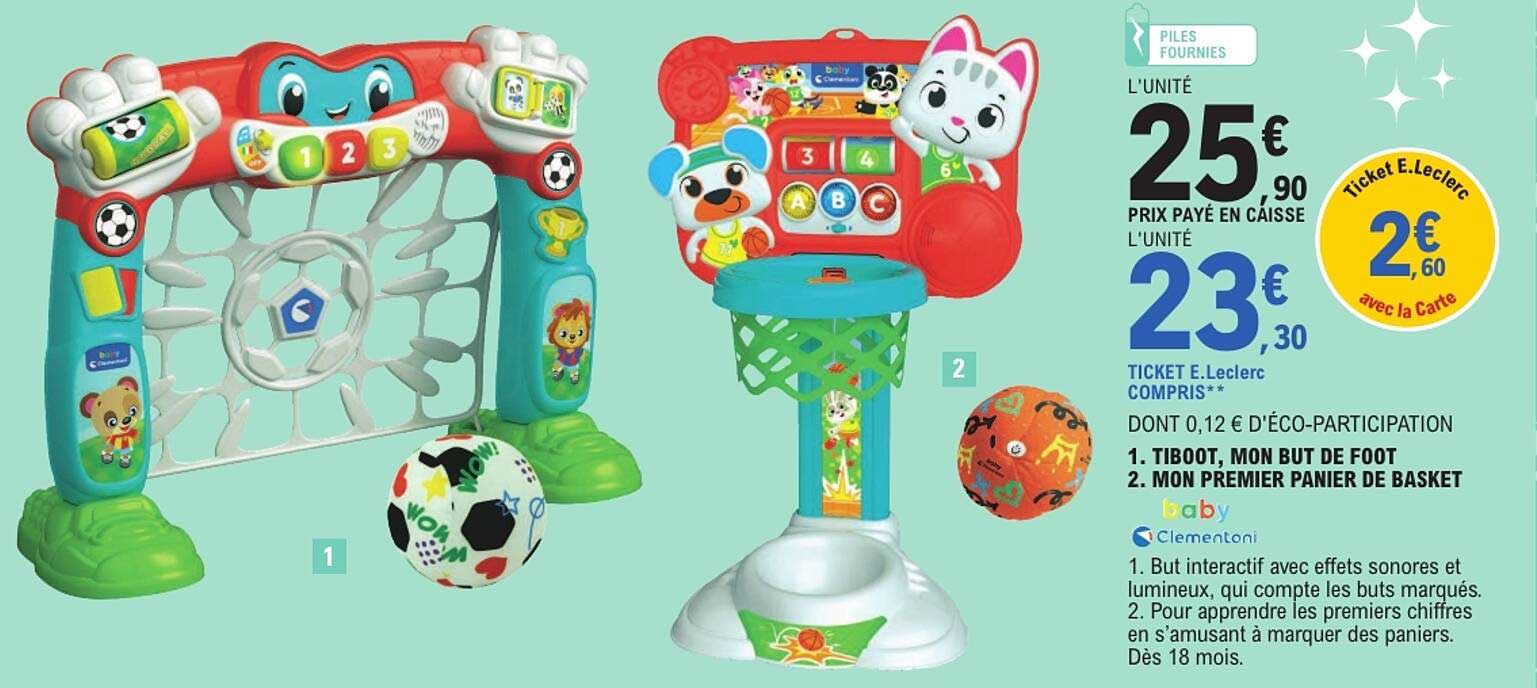 1. TIBOOT, MON BUT DE FOOT 2. MON PREMIER PANIER DE BASKET