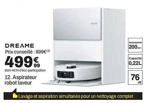12. Aspirateur robot laveur