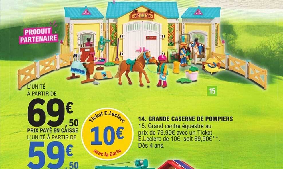 15. Grand centre équestre au prix de 79,90€ avec un Ticket E.Leclerc de 10€, soit 69,90€**