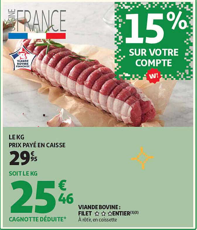 15% SUR VOTRE COMPTE