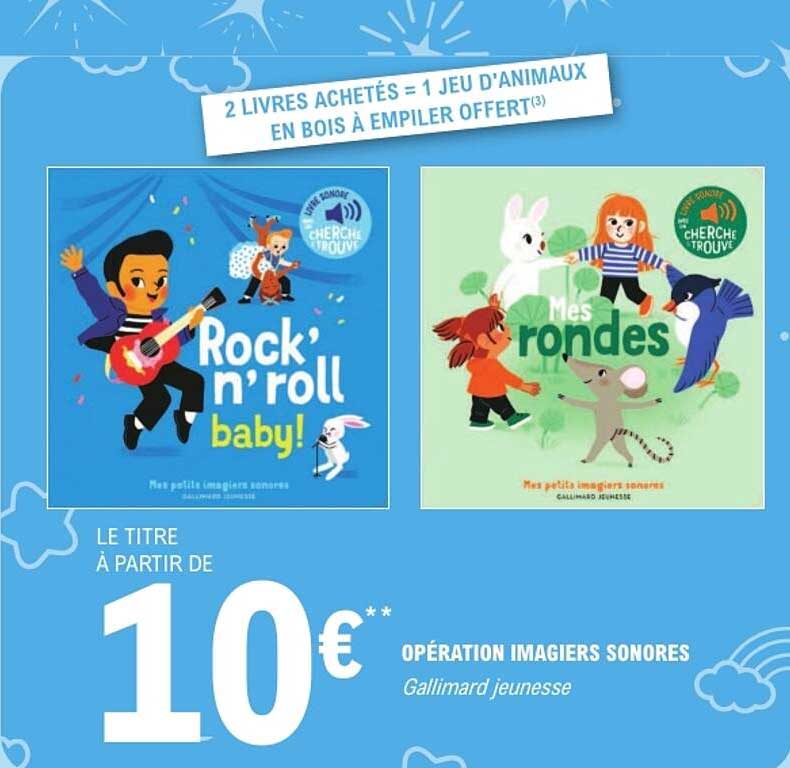 2 LIVRES ACHETÉS = 1 JEU D'ANIMAUX EN BOIS À EMPILER OFFERT(3)