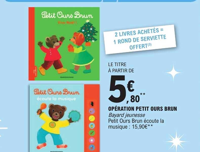 2 LIVRES ACHETÉS = 1 ROND DE SERVIETTE OFFERT(3)