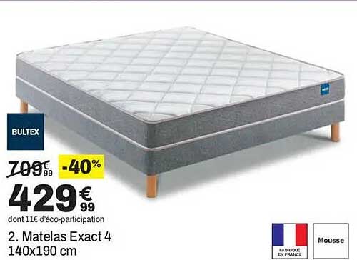 2. Matelas Exact 4 140x190 cm