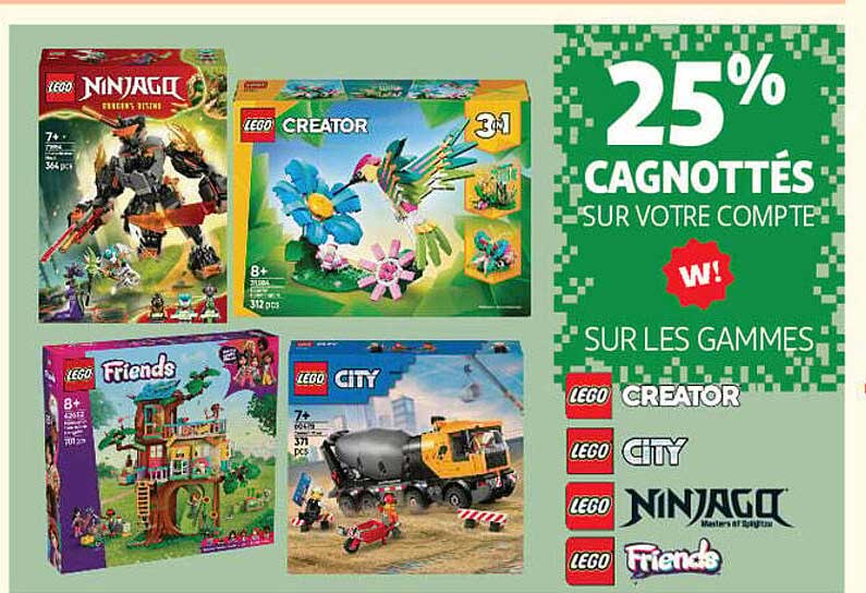 25% CAGNOTTÉS SUR VOTRE COMPTE