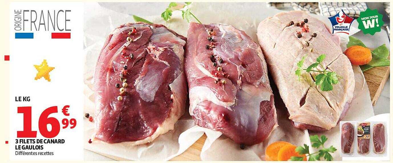 3 FILETS DE CANARD LE GAULOIS