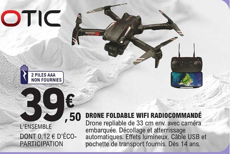 39€ 50 DRONE FOLDABLE WIFI RADIOCOMMANDÉ