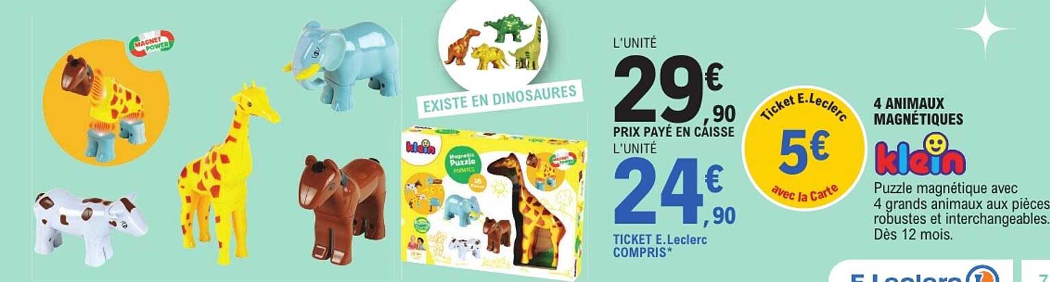 4 ANIMAUX MAGNÉTIQUES