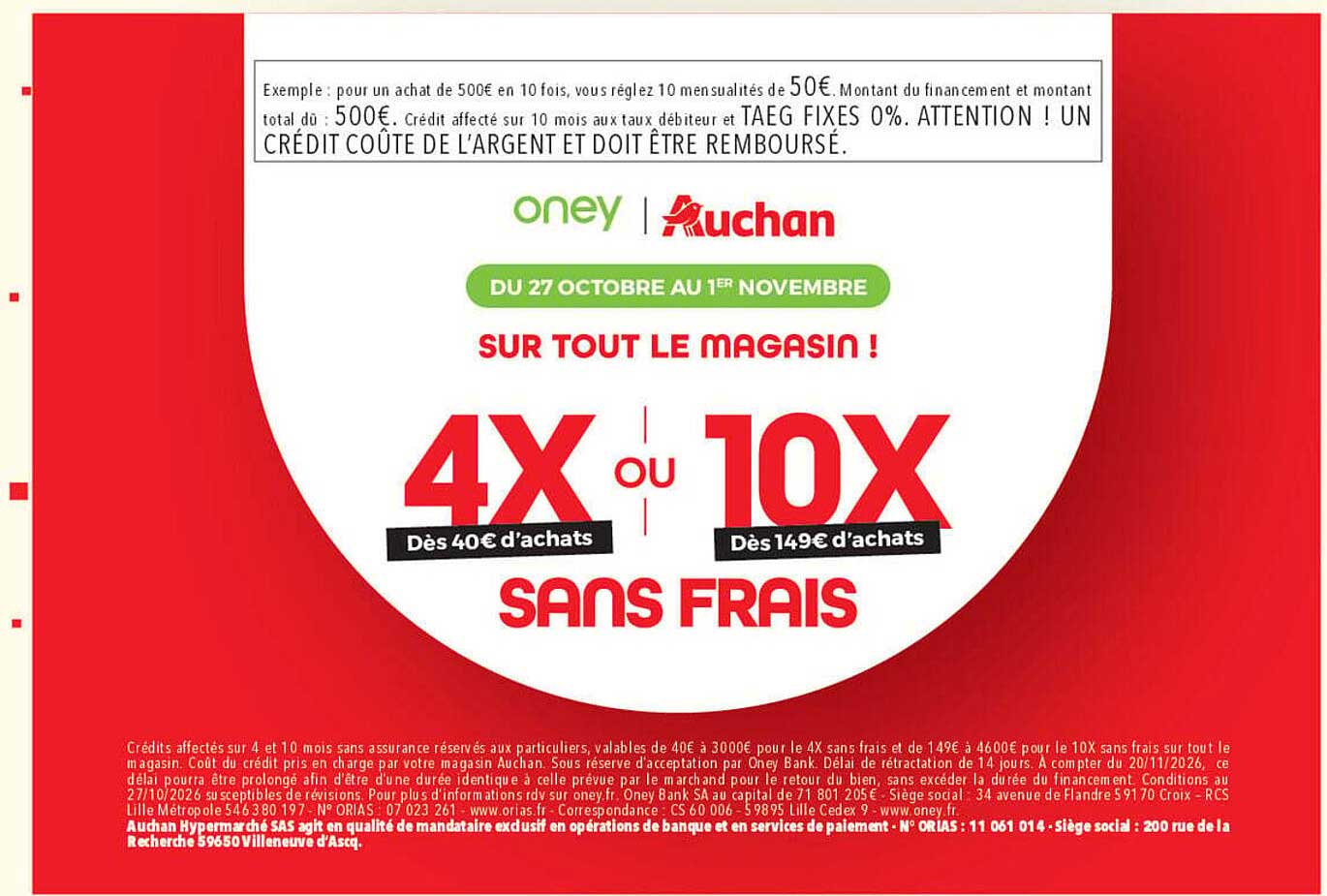 4X ou 10X sans frais