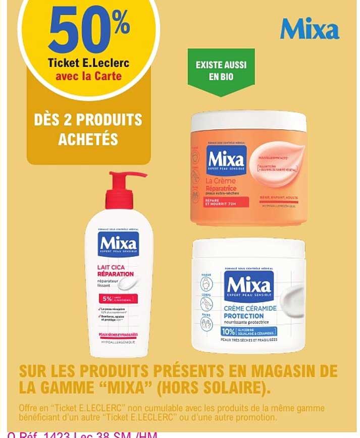 50% Ticket E.Leclerc avec la Carte DÈS 2 PRODUITS ACHETÉS