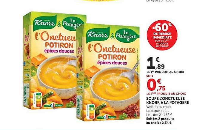 -60% de remise immédiate sur le 2e produit au choix