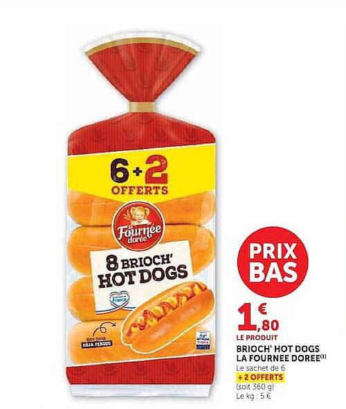 8 BRIOCH' HOT DOGS