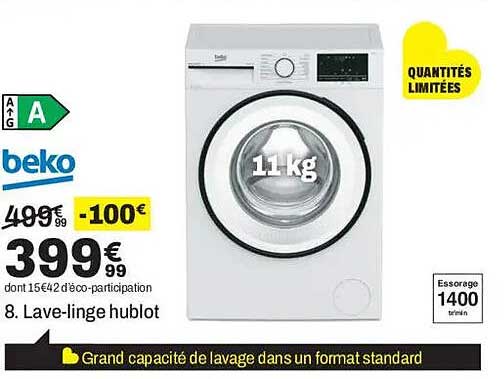 8. Lave-linge hublot