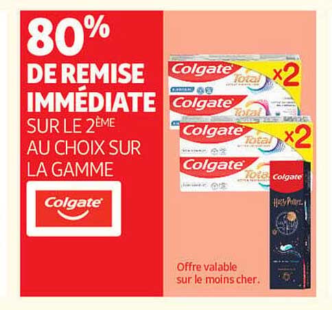 80% DE REMISE IMMEDIATE SUR LE 2ÈME AU CHOIX SUR LA GAMME