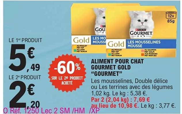 ALIMENT POUR CHAT GOURMET GOLD "GOURMET"