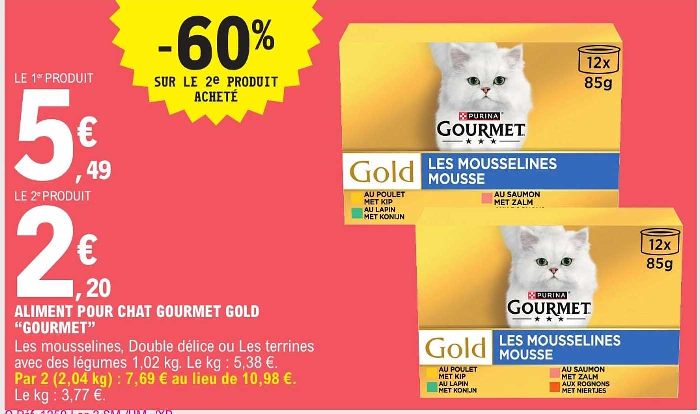 ALIMENT POUR CHAT GOURMET GOLD “GOURMET”