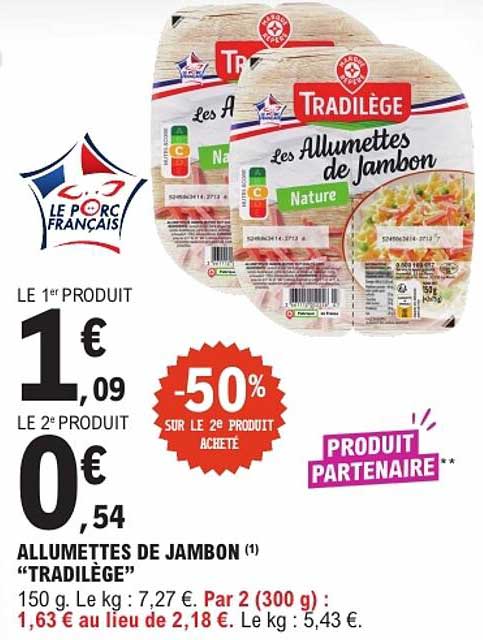 ALLUMETTES DE JAMBON “TRADILEGE”
