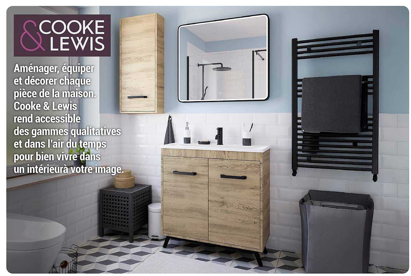 Aménager, équiper et décorer chaque pièce de la maison. Cooke & Lewis rend accessible des gammes qualitatives et dans l'air du temps pour bien vivre dans un intérieur à votre image.