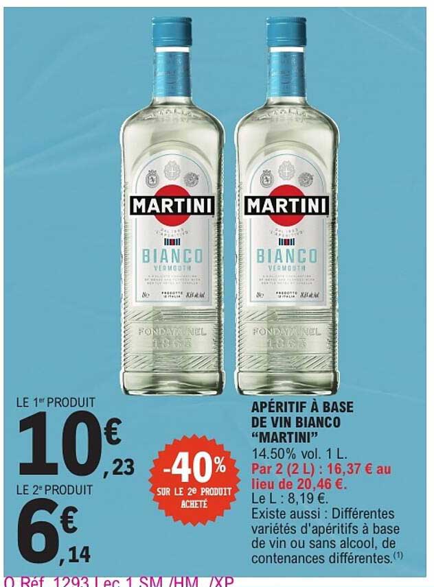 APÉRITIF À BASE DE VIN BIANCO “MARTINI”