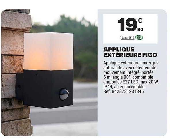 APPLIQUE EXTÉRIEURE FIGO